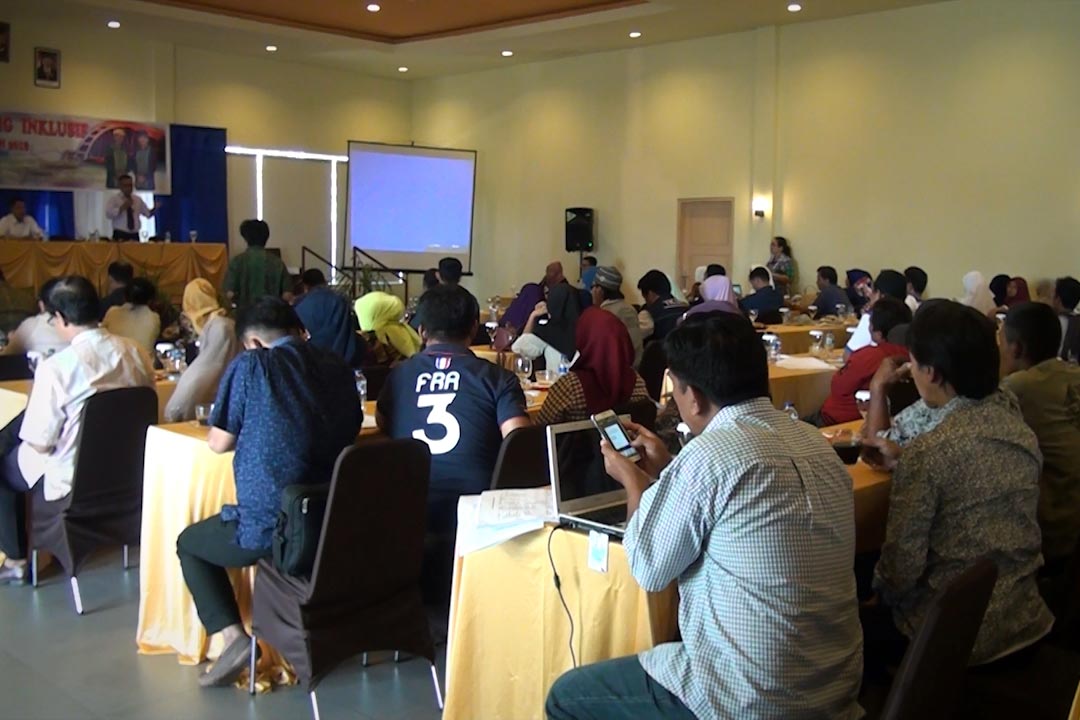 Proses Musrembang Inklusif yang diselenggarakan oleh Pemerintah Kota Palu pada tahun 2018.